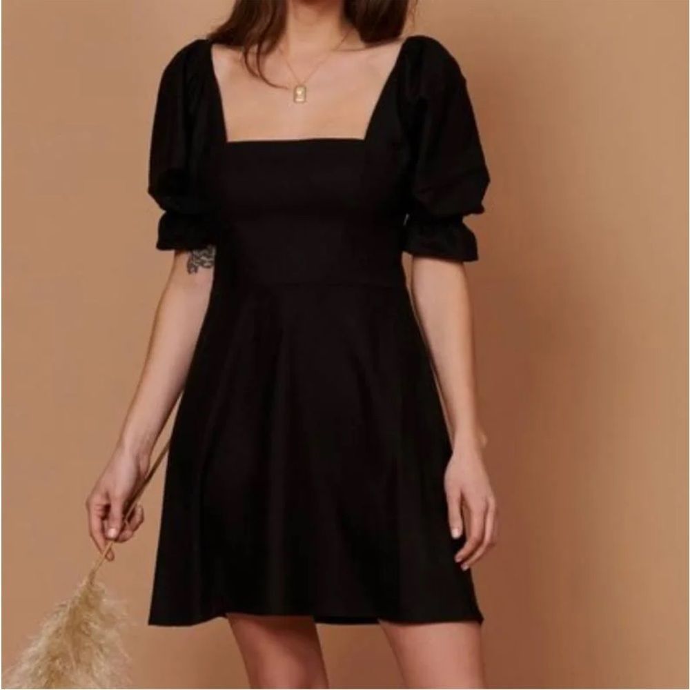 Whimsy + Row Black Mini Dress